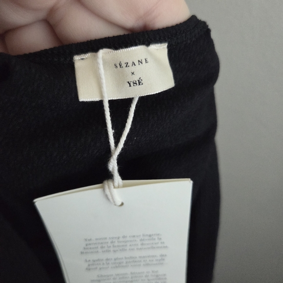 Sezane x Yse Brume Swimsuit in Black size 40 NWT - Picture 9 of 11